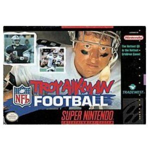 Troy Aikman NFL Football (Super Nintendo) SNES  COMPLETE IN BOX